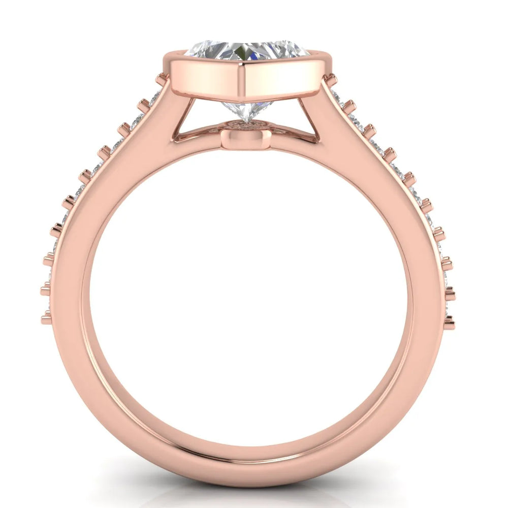 Elegant Bezel-Set Accent Ring