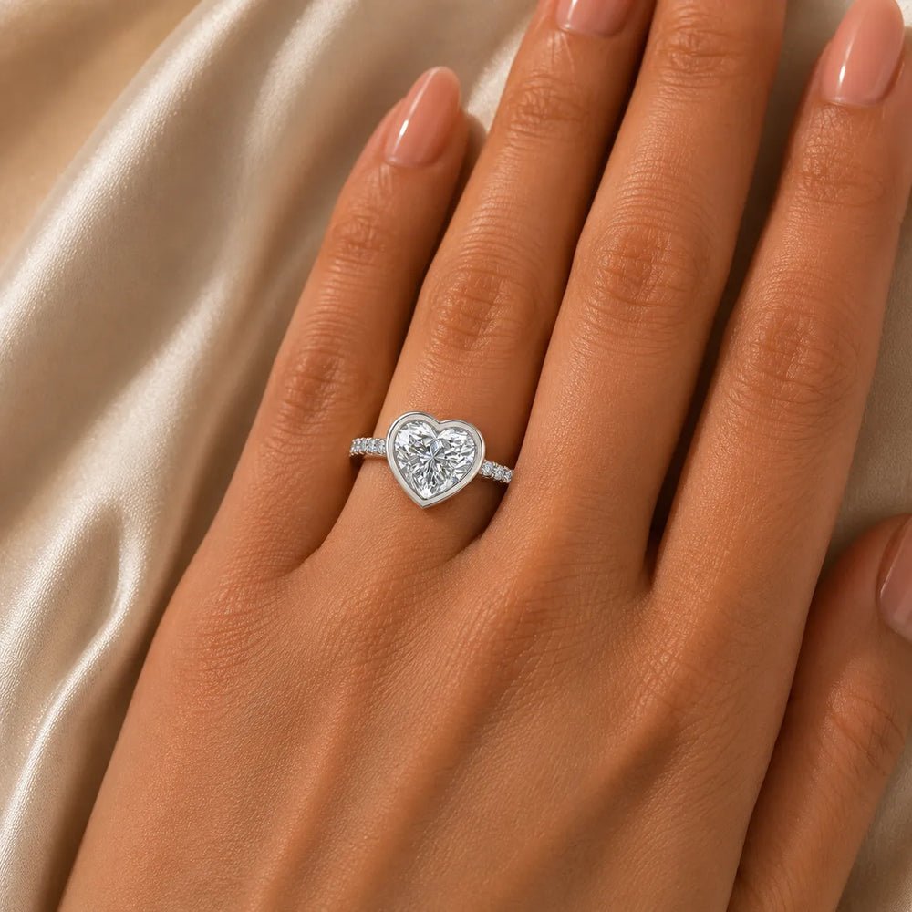 Elegant Bezel-Set Accent Ring