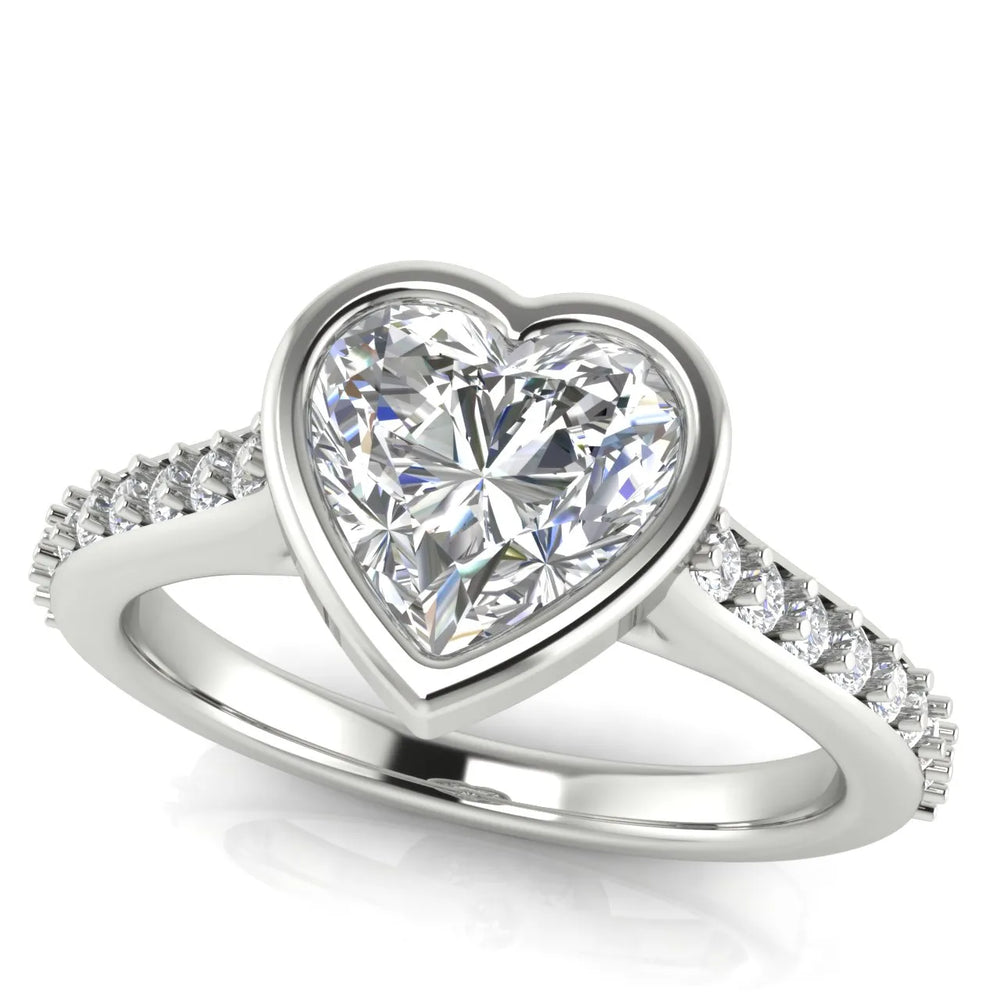 Elegant Bezel-Set Accent Ring