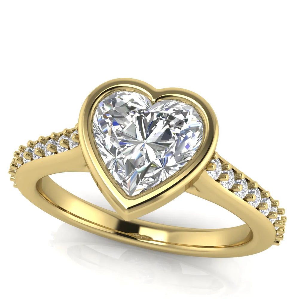 Elegant Bezel-Set Accent Ring