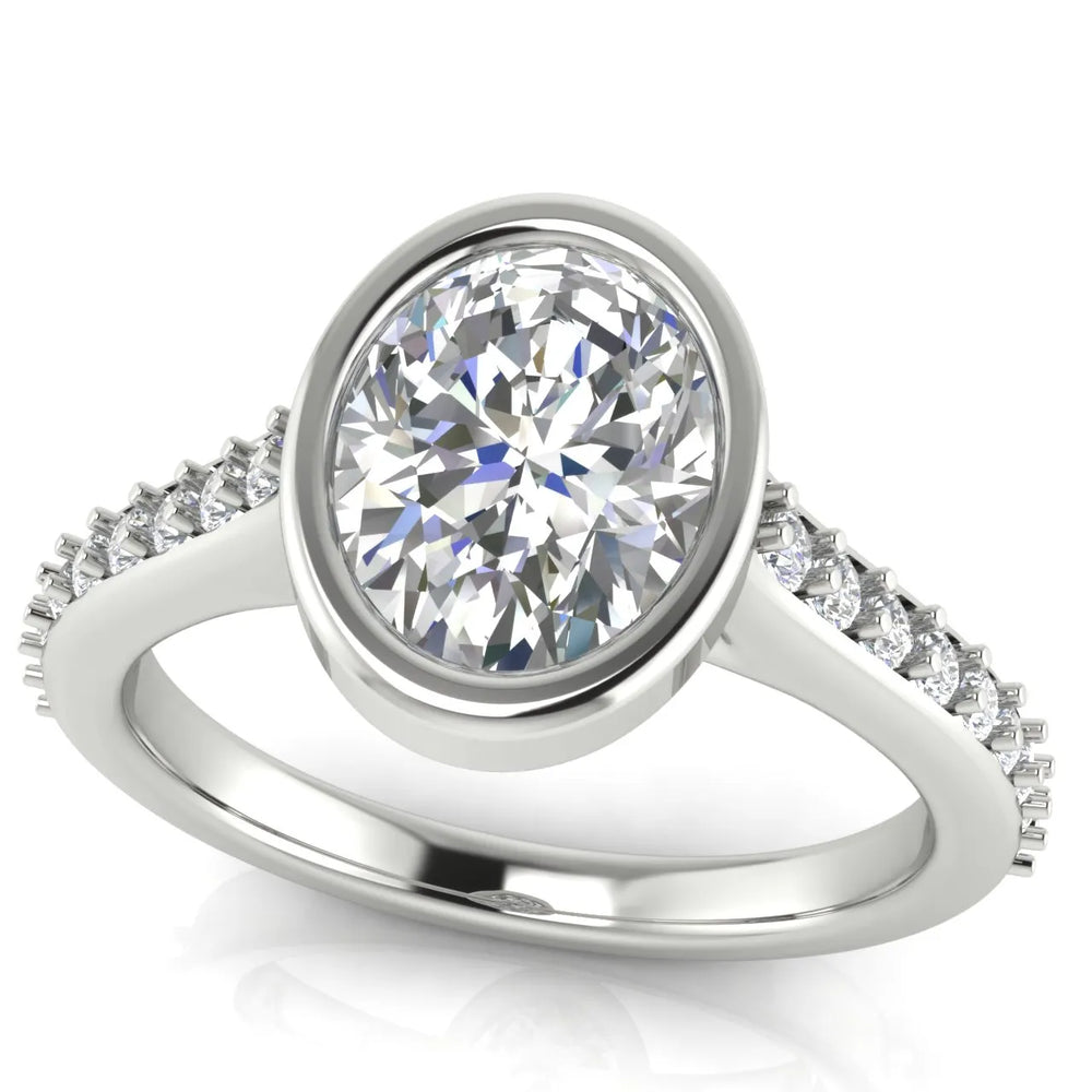 Elegant Bezel-Set Accent Ring