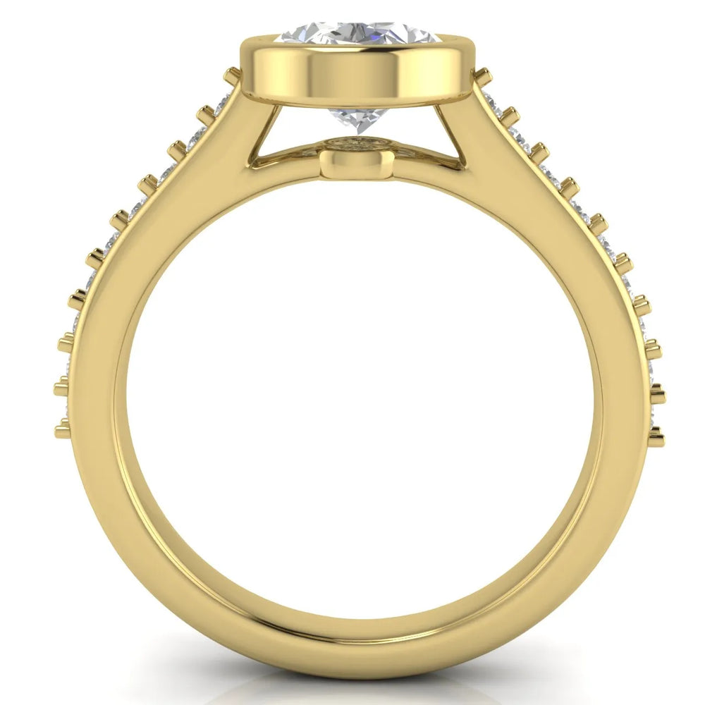 Elegant Bezel-Set Accent Ring