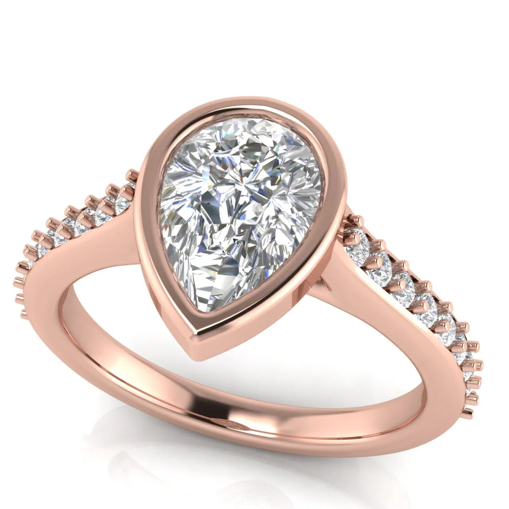Elegant Bezel-Set Accent Ring