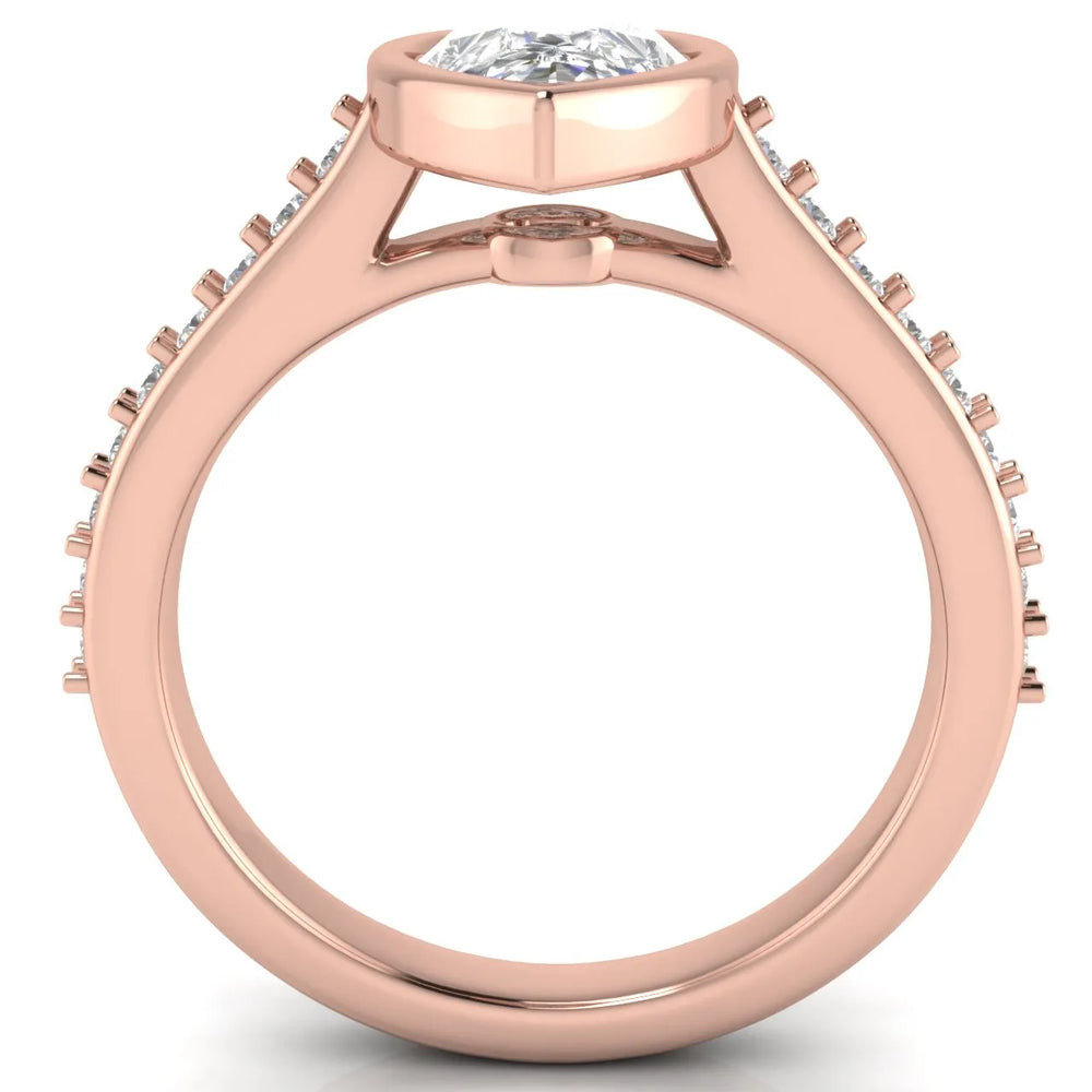 Elegant Bezel-Set Accent Ring
