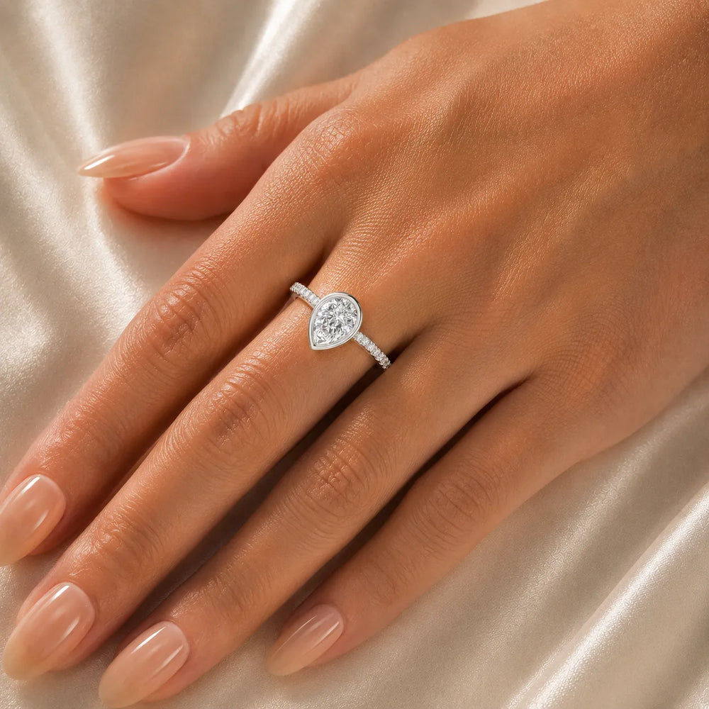 Elegant Bezel-Set Accent Ring