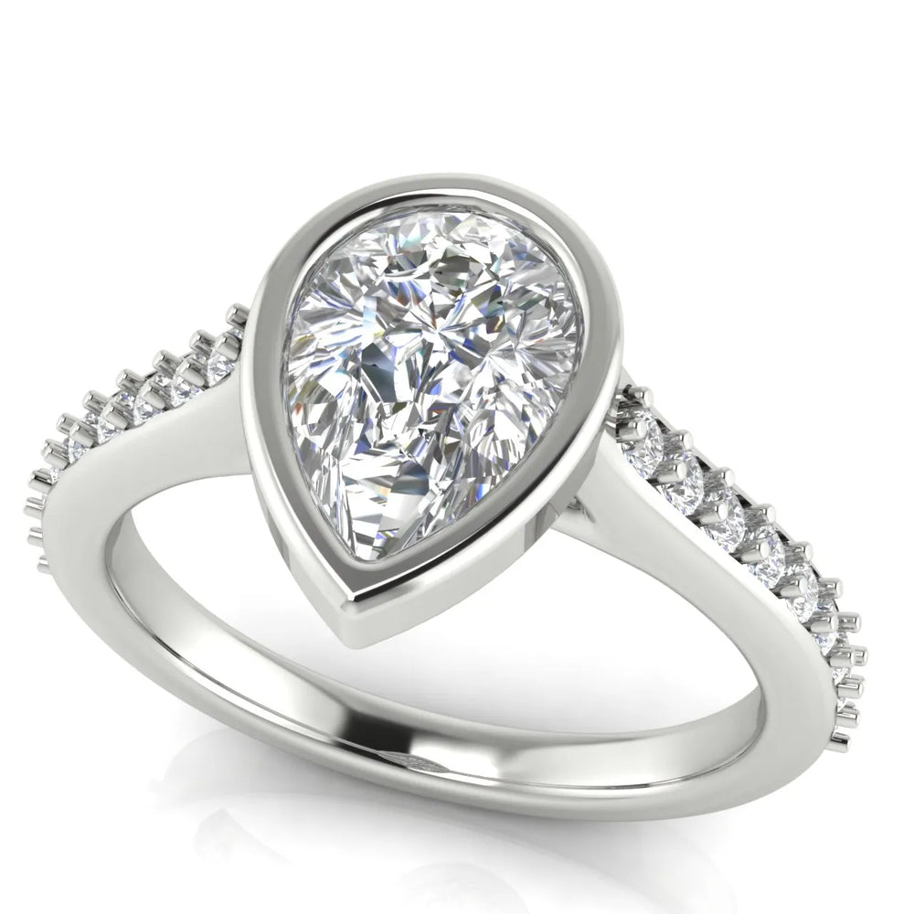 Elegant Bezel-Set Accent Ring