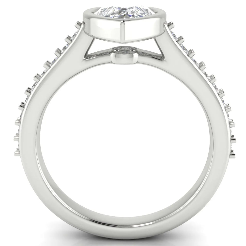 Elegant Bezel-Set Accent Ring