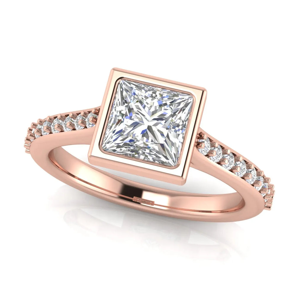 Elegant Bezel-Set Accent Ring