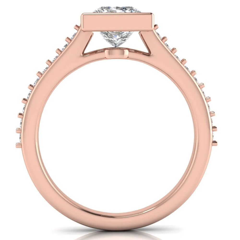 Elegant Bezel-Set Accent Ring