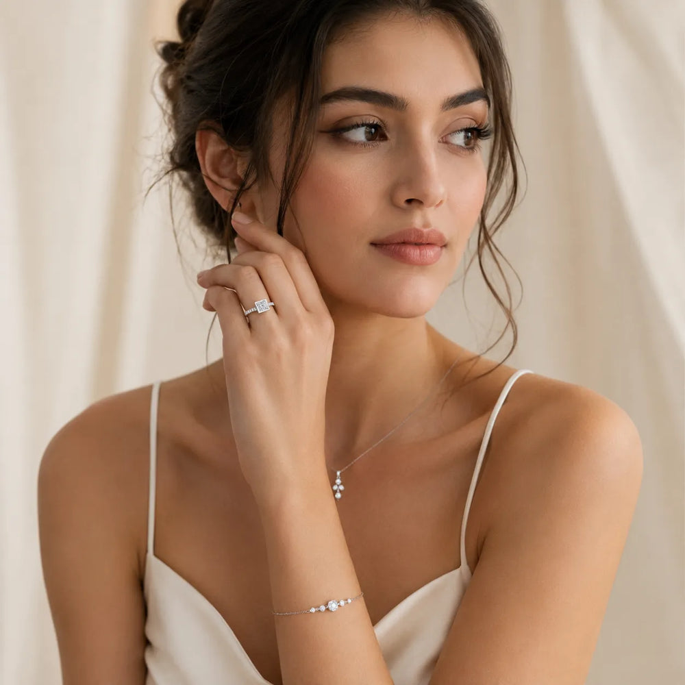 Elegant Bezel-Set Accent Ring