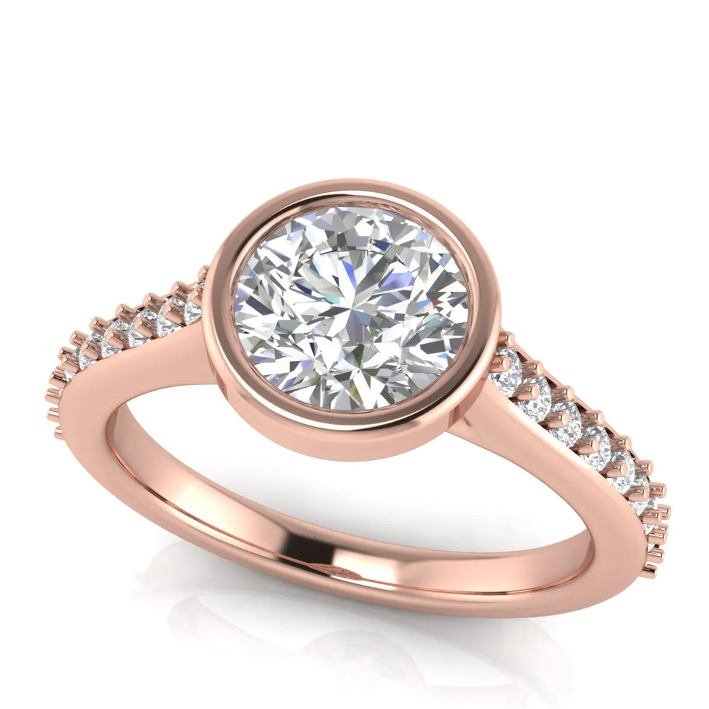 Elegant Bezel-Set Accent Ring