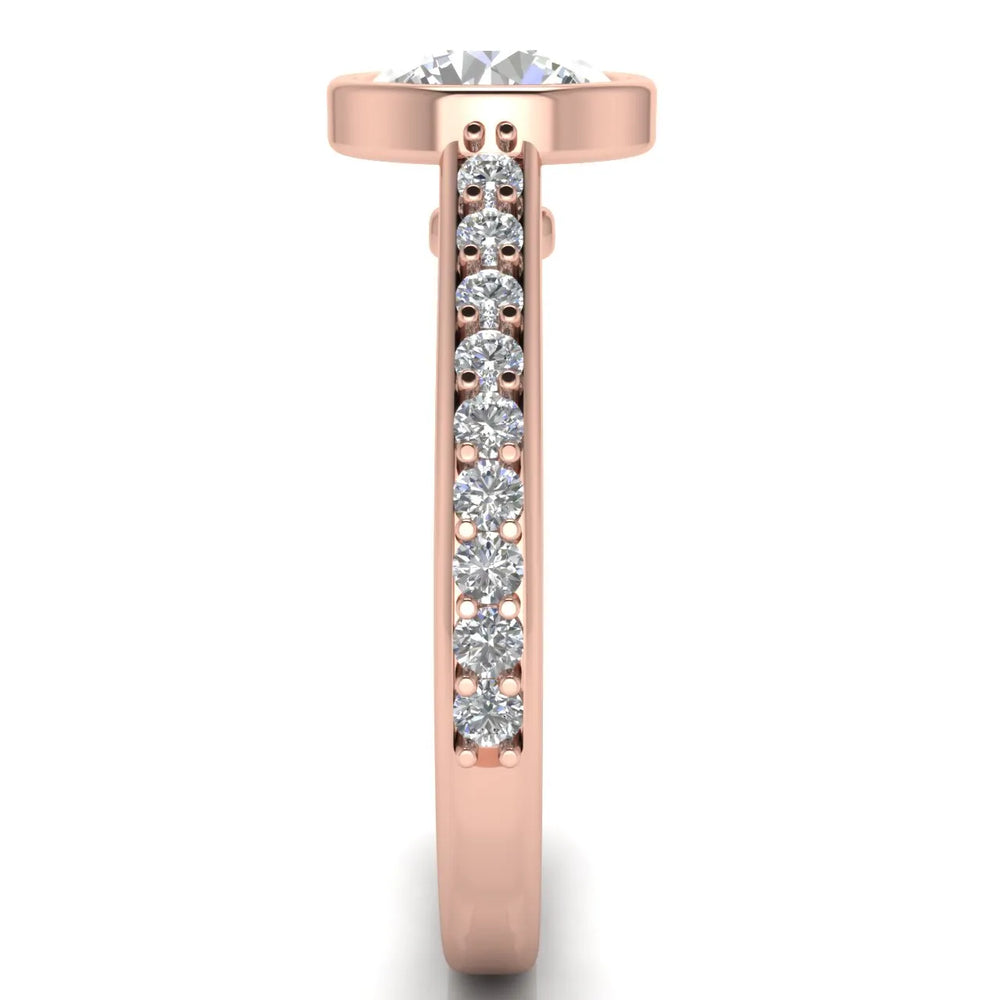 Elegant Bezel-Set Accent Ring