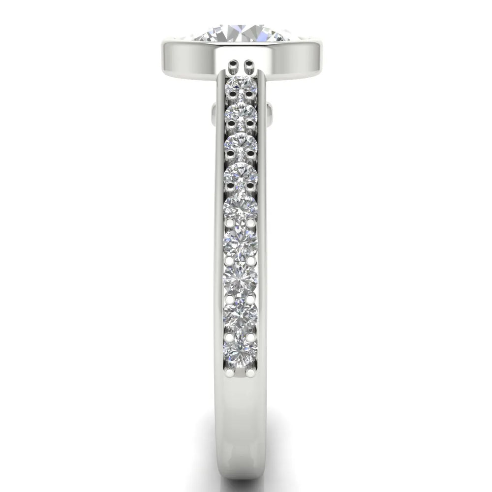 Elegant Bezel-Set Accent Ring