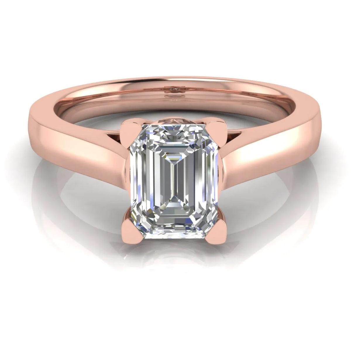 Elegant Solitaire Ring with Classic Four-Prong Setting