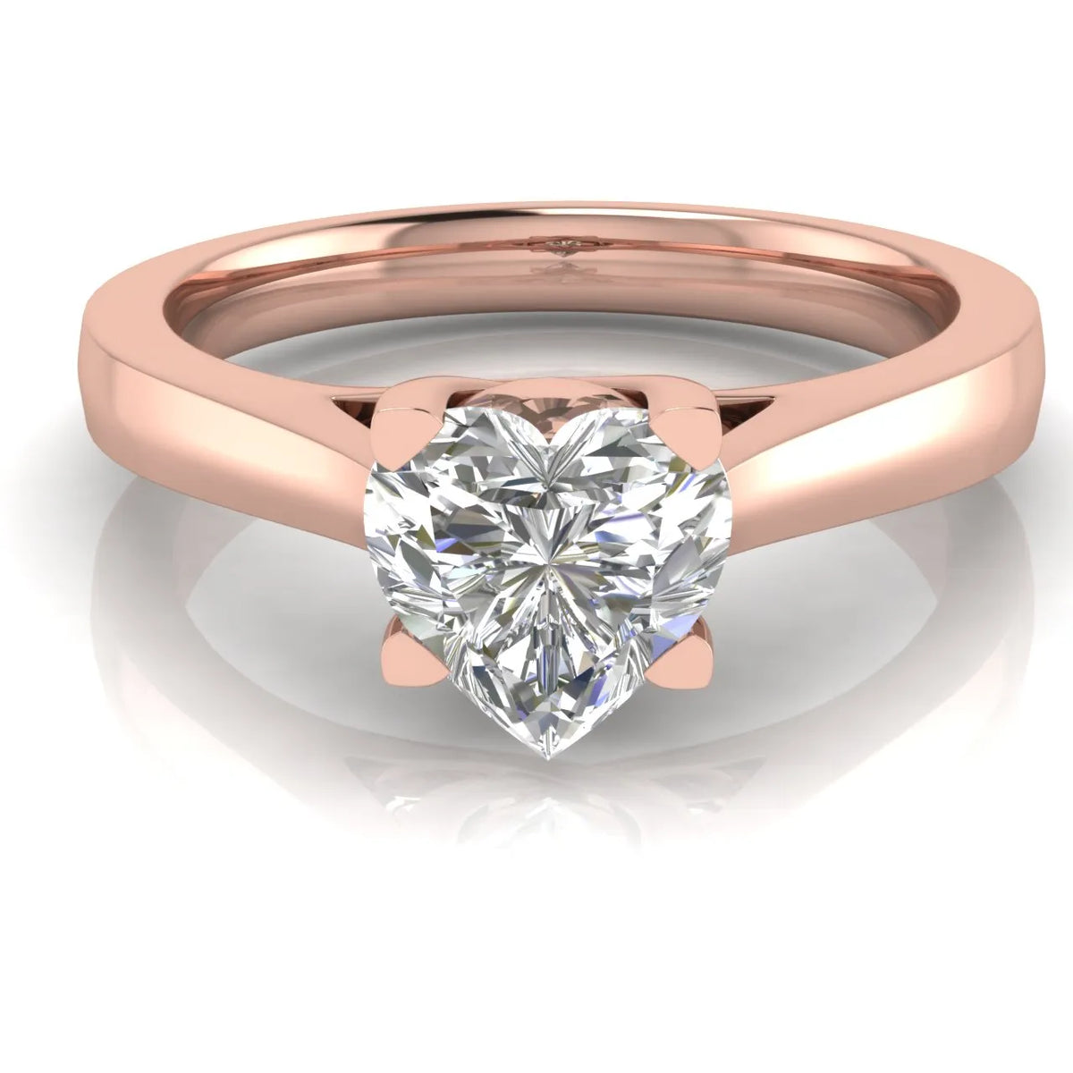 Elegant Solitaire Ring with Classic Four-Prong Setting