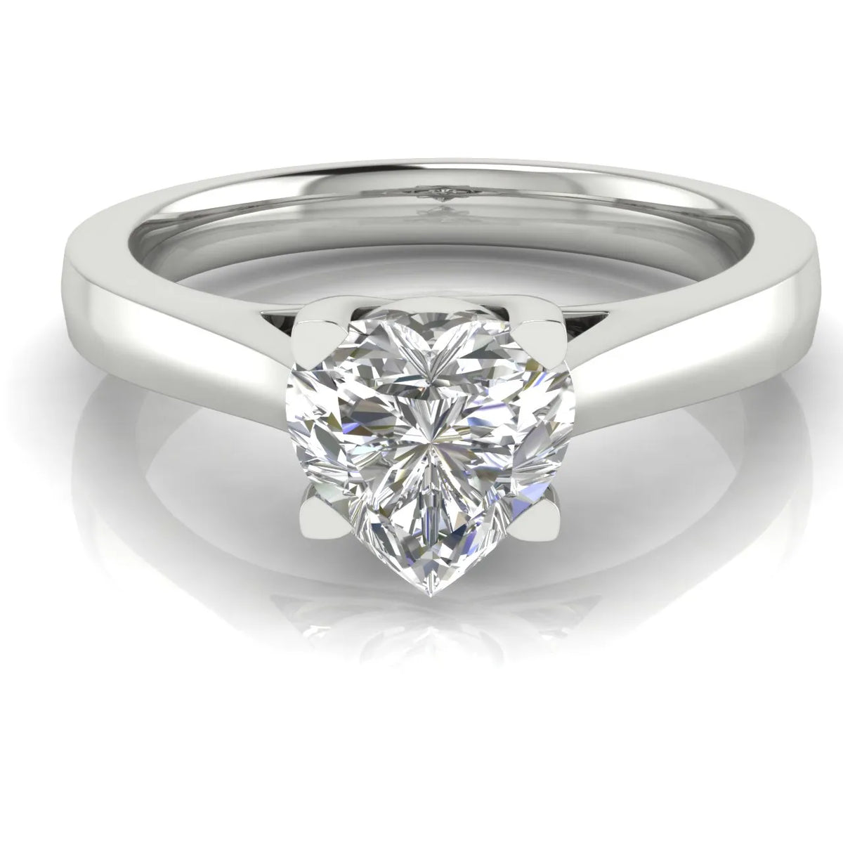 Elegant Solitaire Ring with Classic Four-Prong Setting