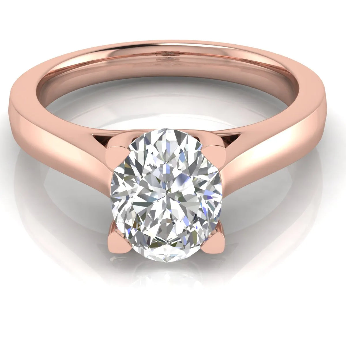 Elegant Solitaire Ring with Classic Four-Prong Setting