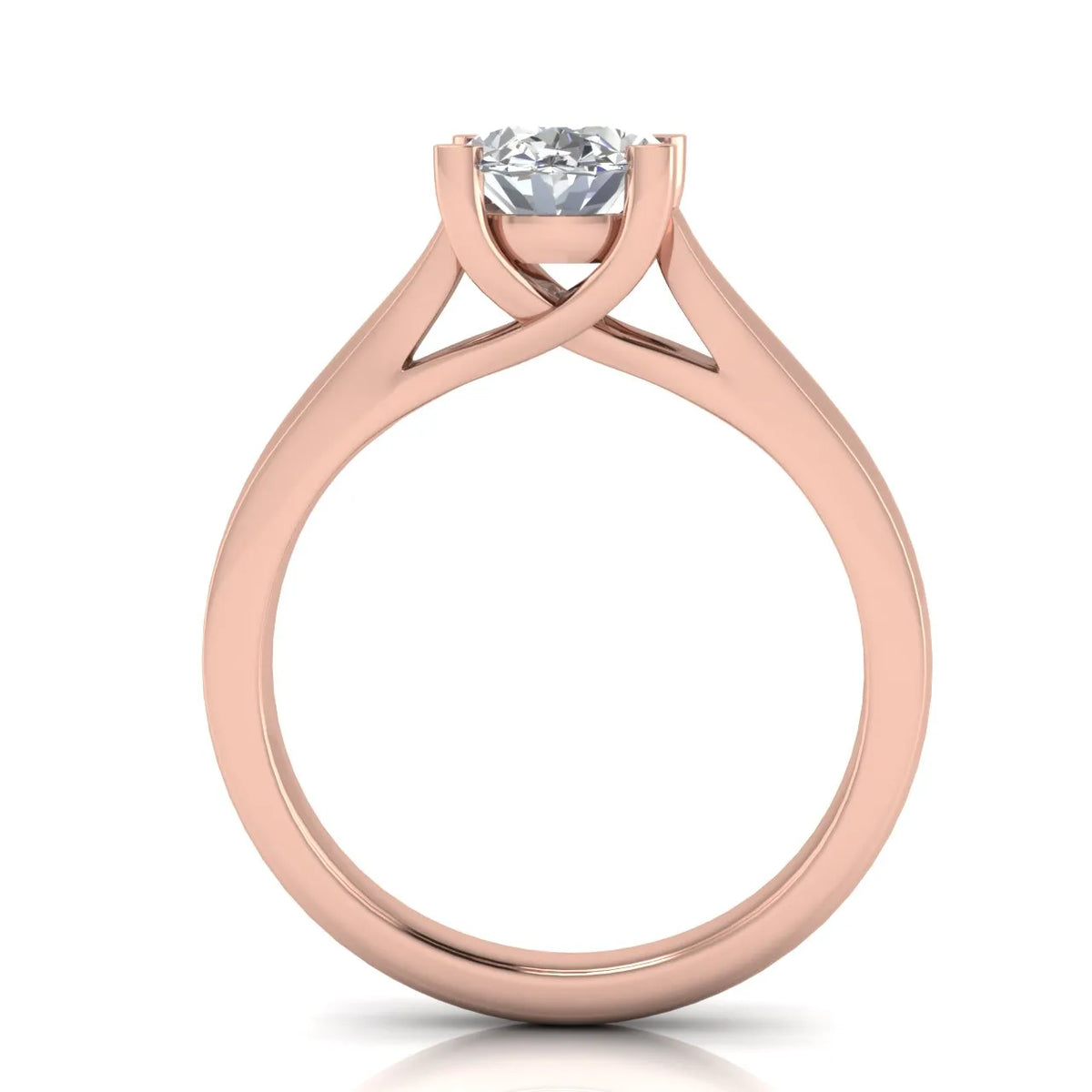 Elegant Solitaire Ring with Classic Four-Prong Setting