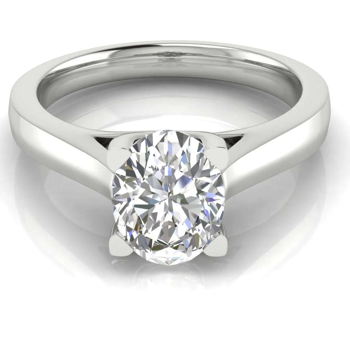 Elegant Solitaire Ring with Classic Four-Prong Setting