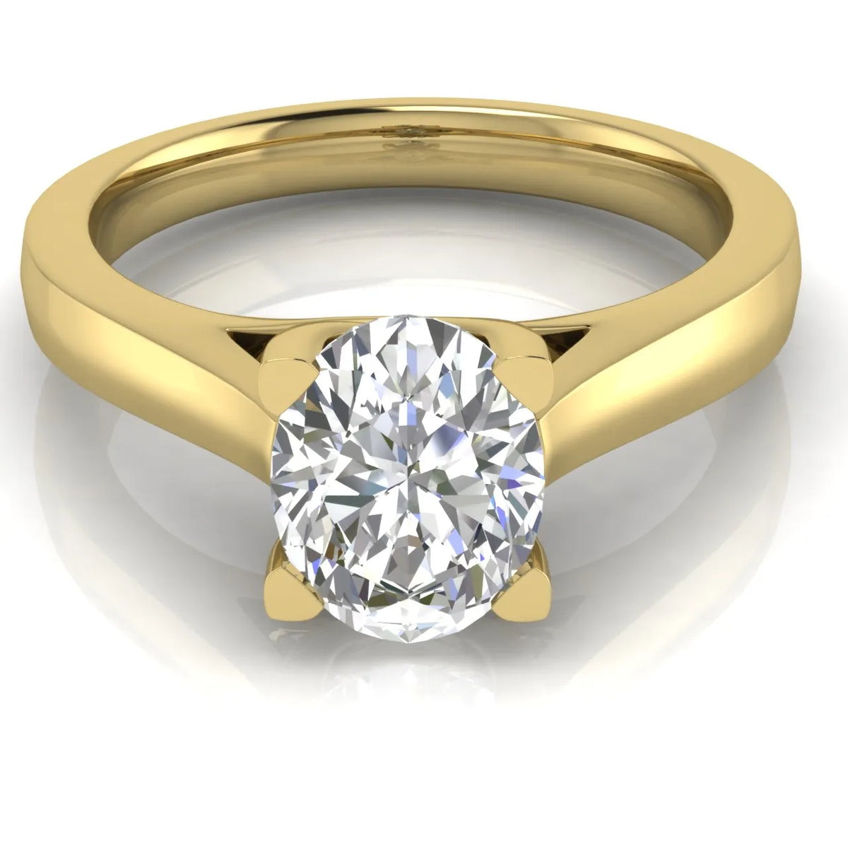 Elegant Solitaire Ring with Classic Four-Prong Setting