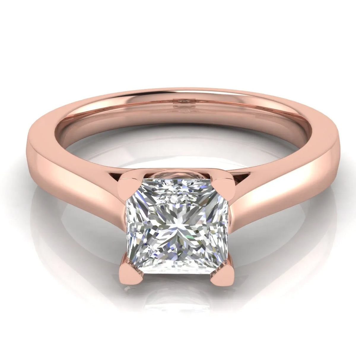 Elegant Solitaire Ring with Classic Four-Prong Setting