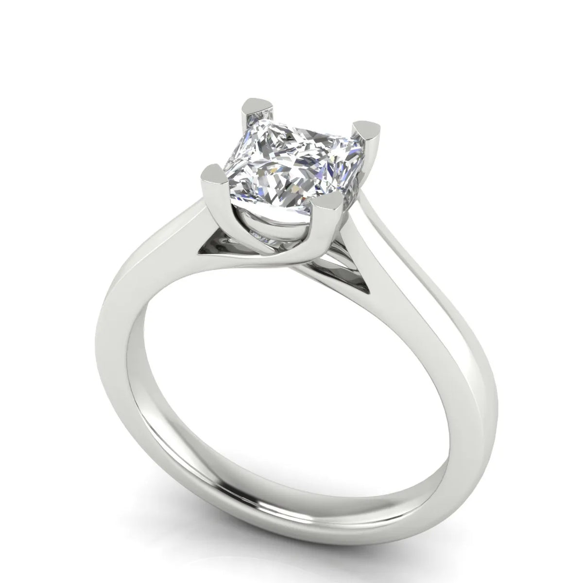 Elegant Solitaire Ring with Classic Four-Prong Setting
