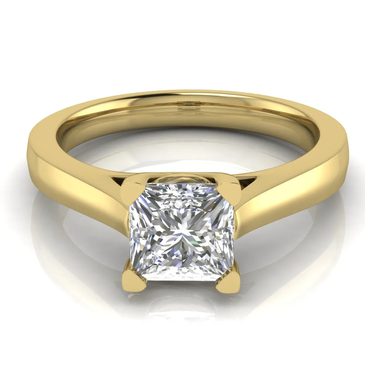 Elegant Solitaire Ring with Classic Four-Prong Setting
