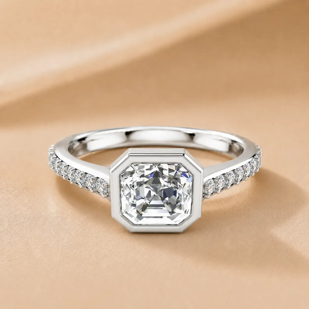 Elegant Bezel-Set Accent Ring