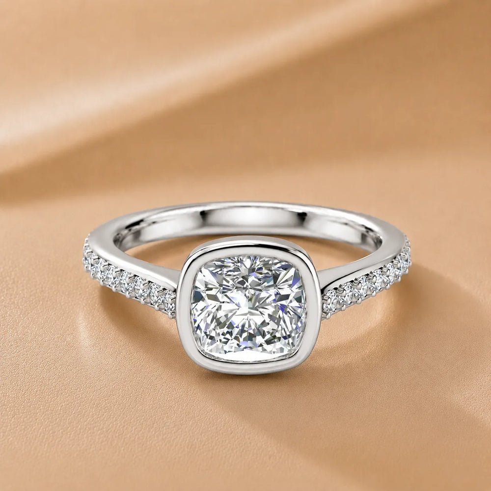Elegant Bezel-Set Accent Ring
