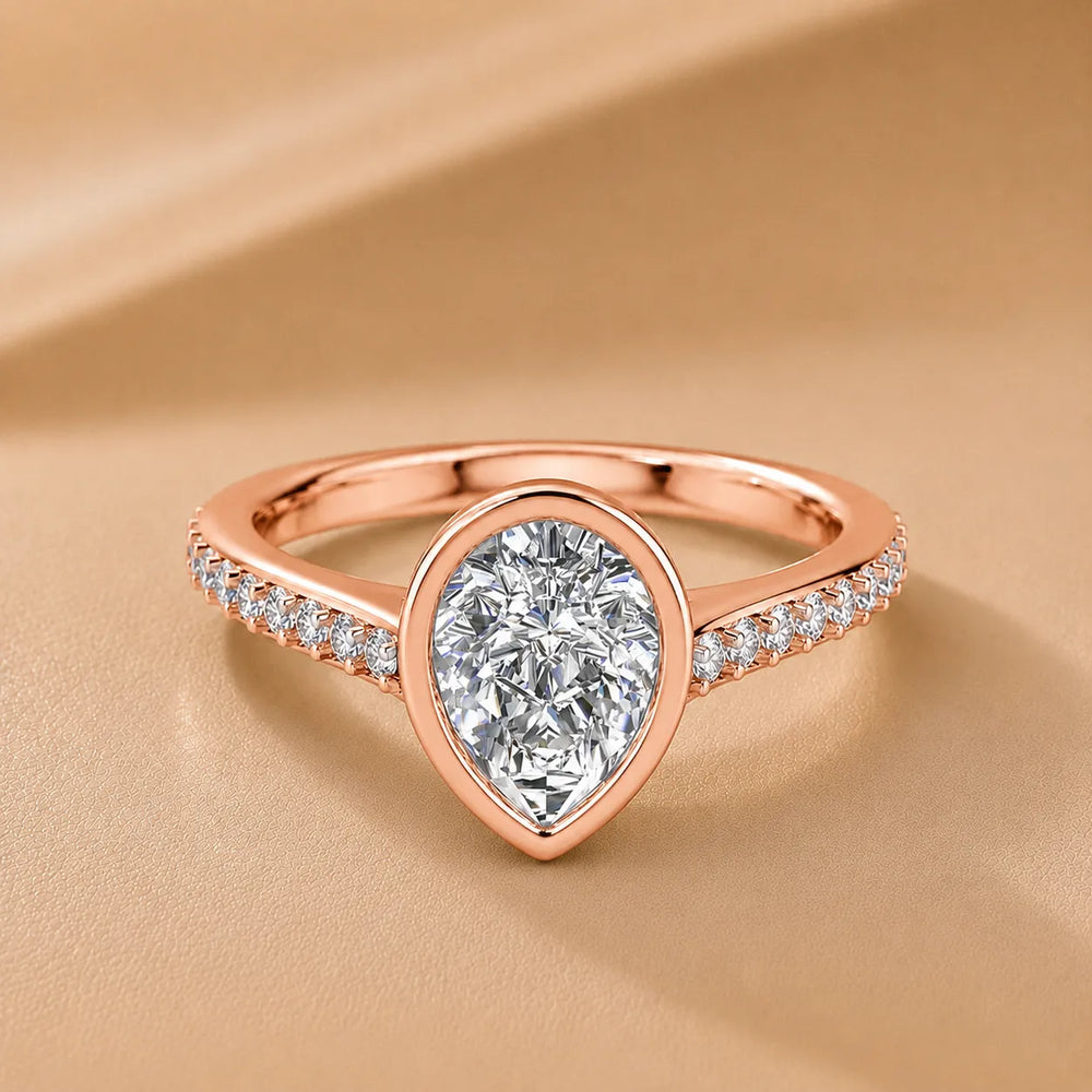 Elegant Bezel-Set Accent Ring