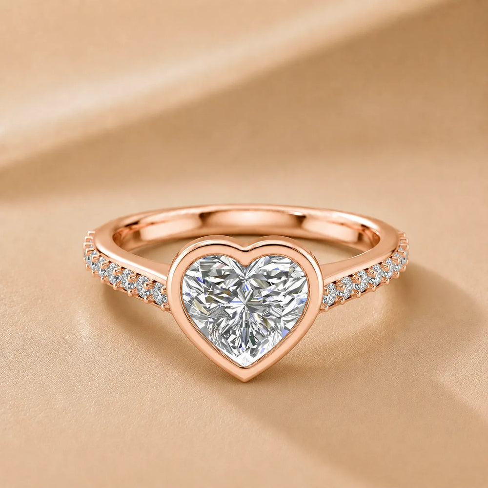 Elegant Bezel-Set Accent Ring