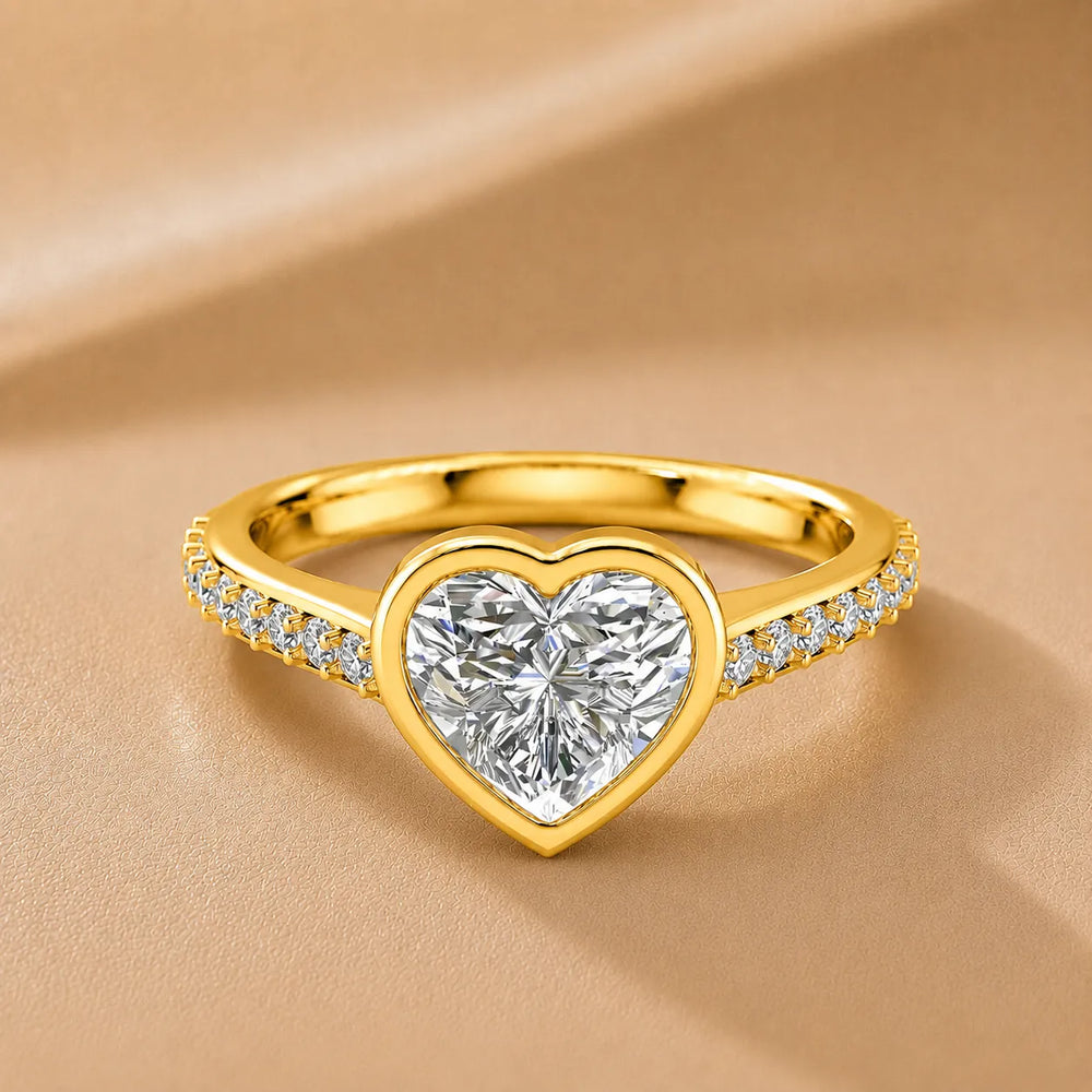 Elegant Bezel-Set Accent Ring