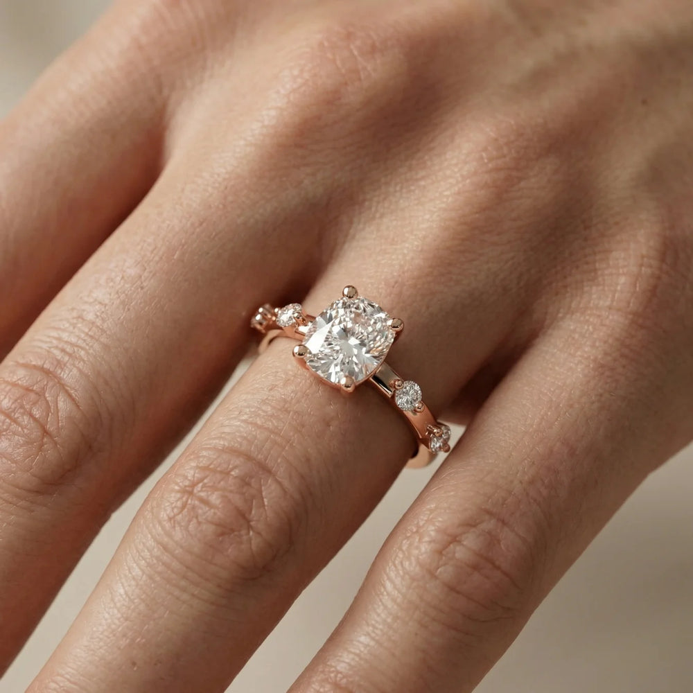 Elena Radiance Oval Diamond Engagement Ring