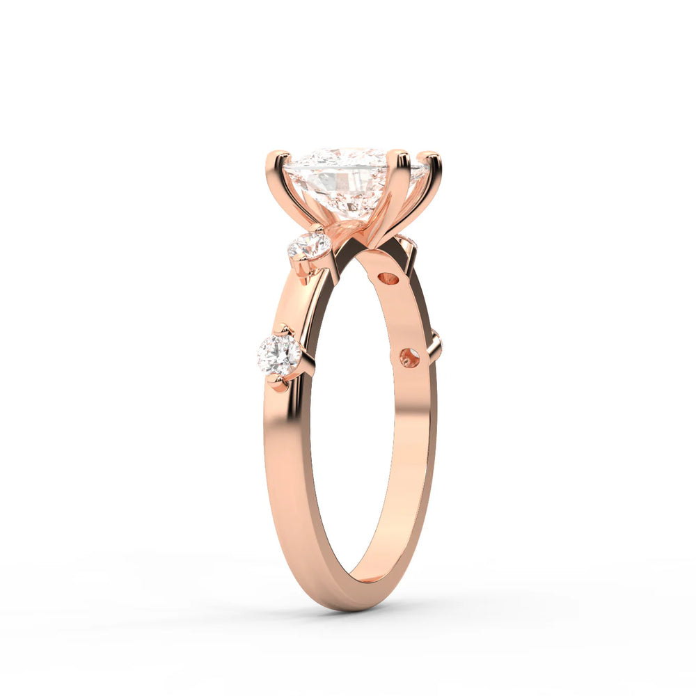 Elena Radiance Oval Diamond Engagement Ring