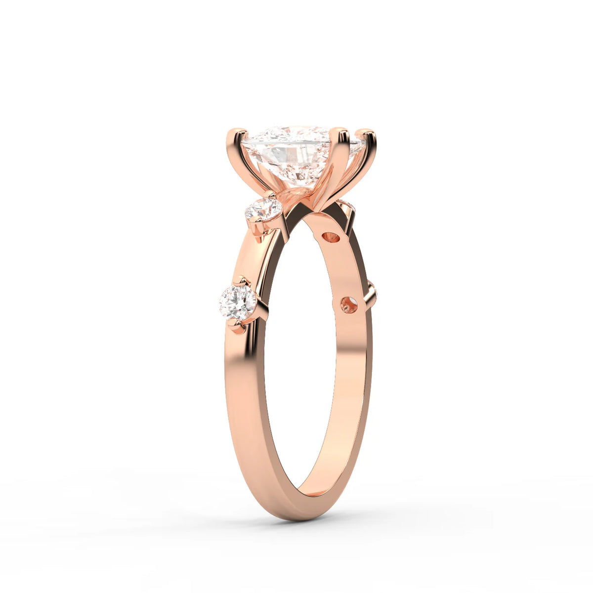 Elena Radiance Oval Diamond Engagement Ring