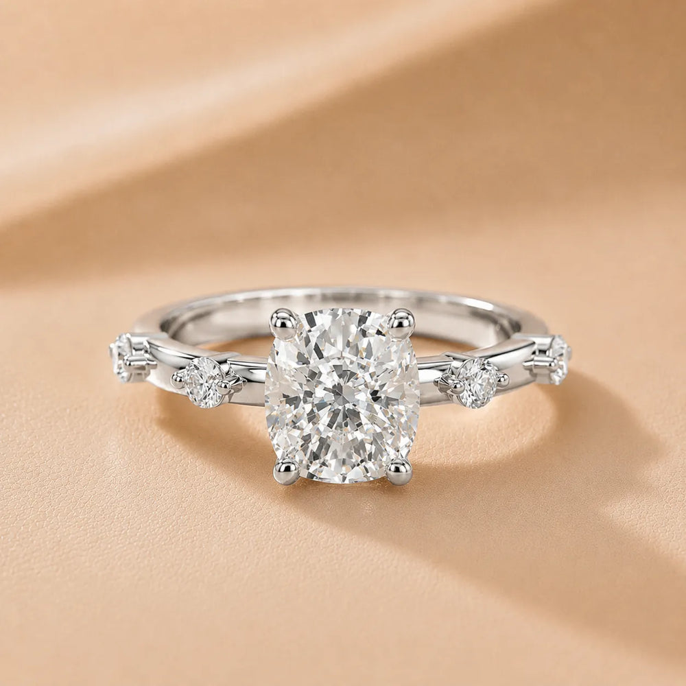 Elena Radiance Oval Diamond Engagement Ring