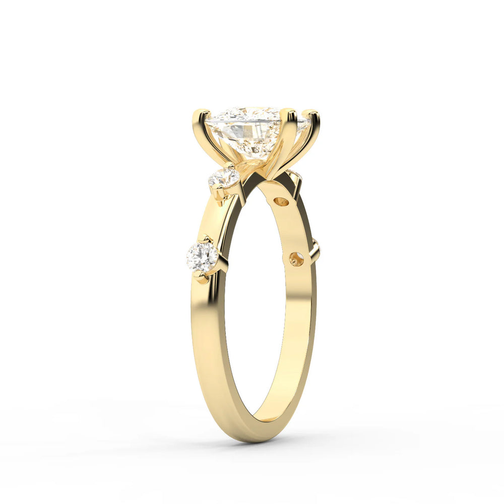 Elena Radiance Oval Diamond Engagement Ring