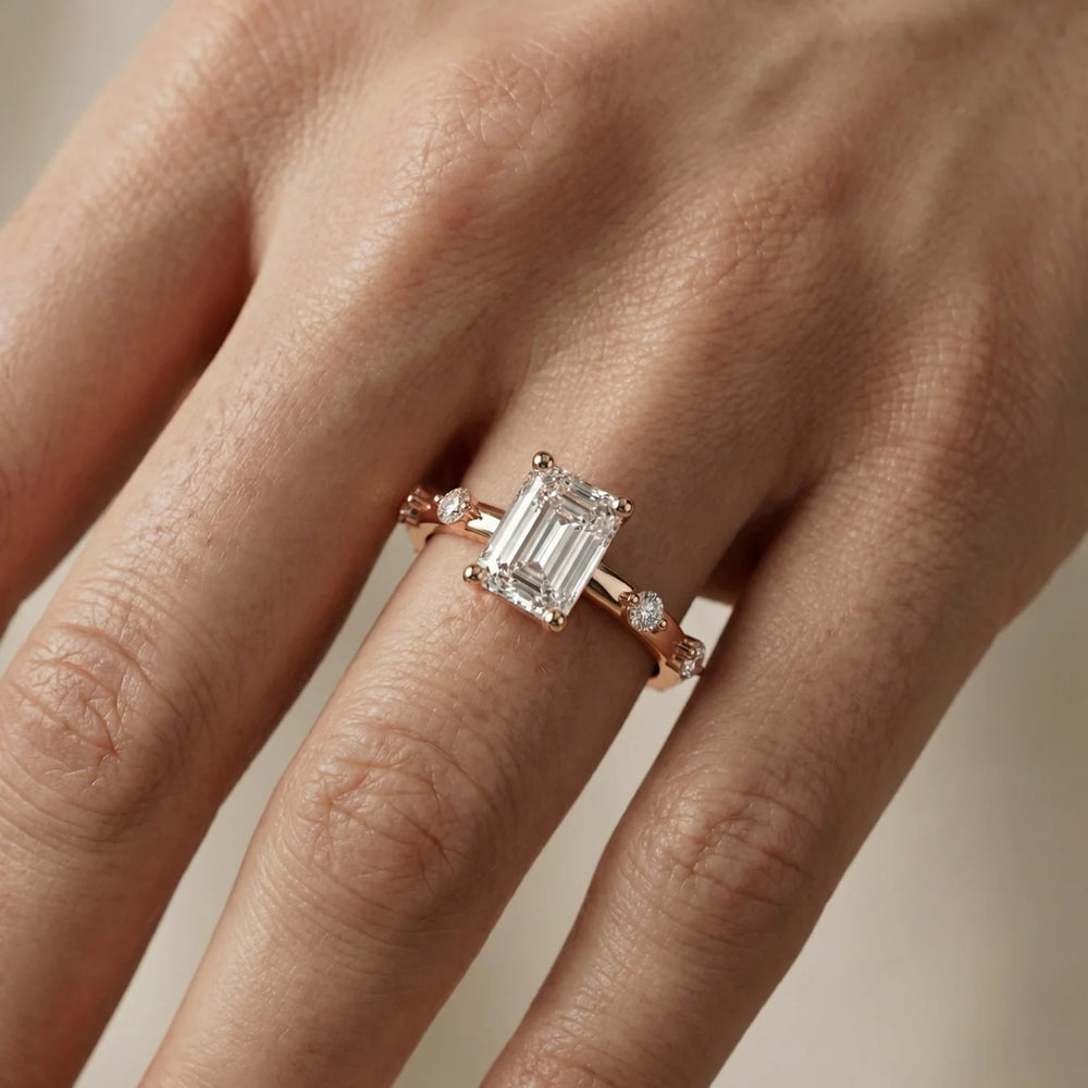 Elena Radiance Oval Diamond Engagement Ring