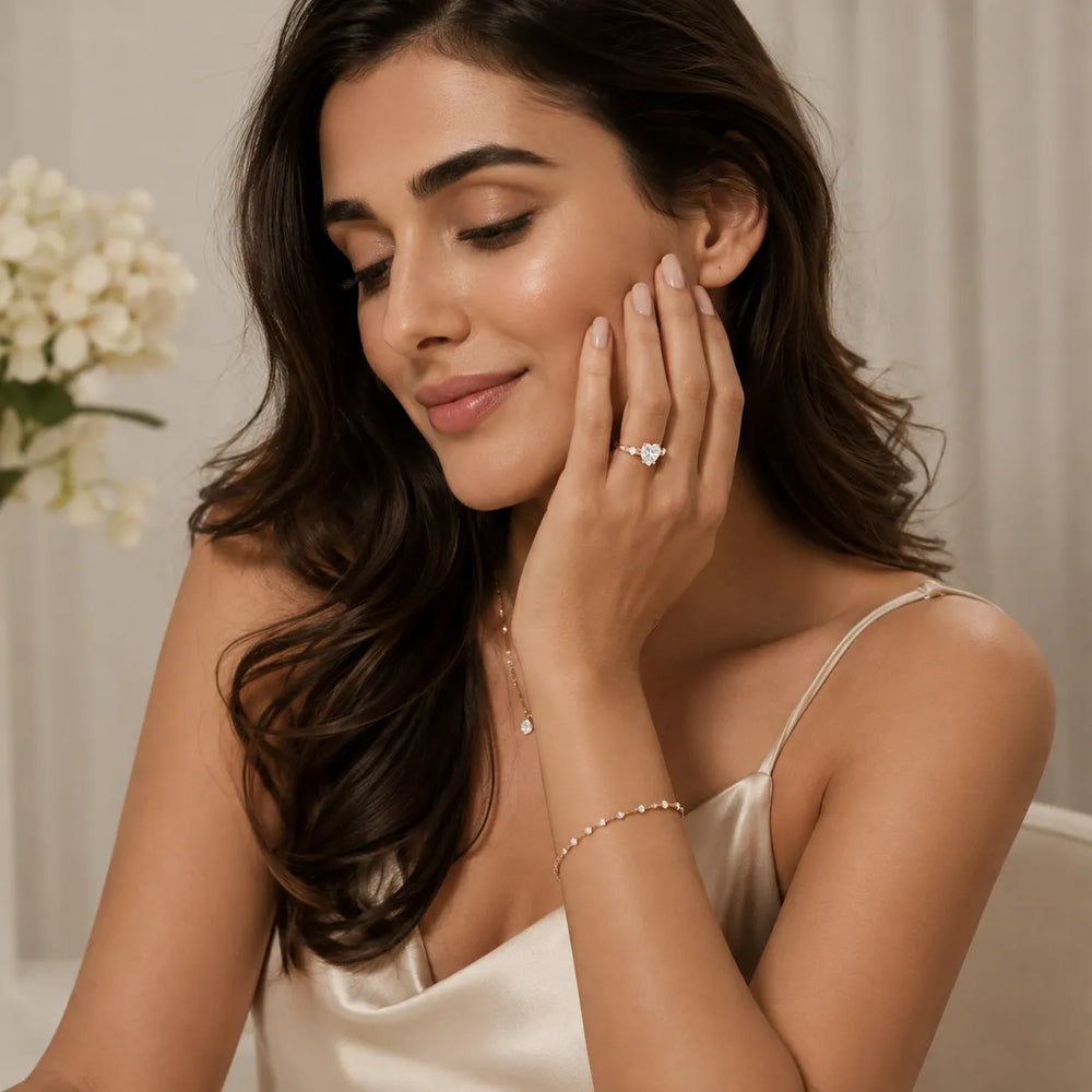 Elena Radiance Oval Diamond Engagement Ring