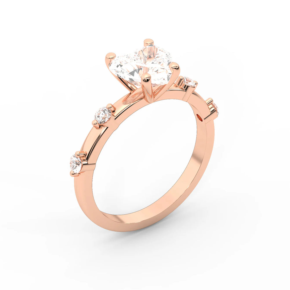 Elena Radiance Oval Diamond Engagement Ring