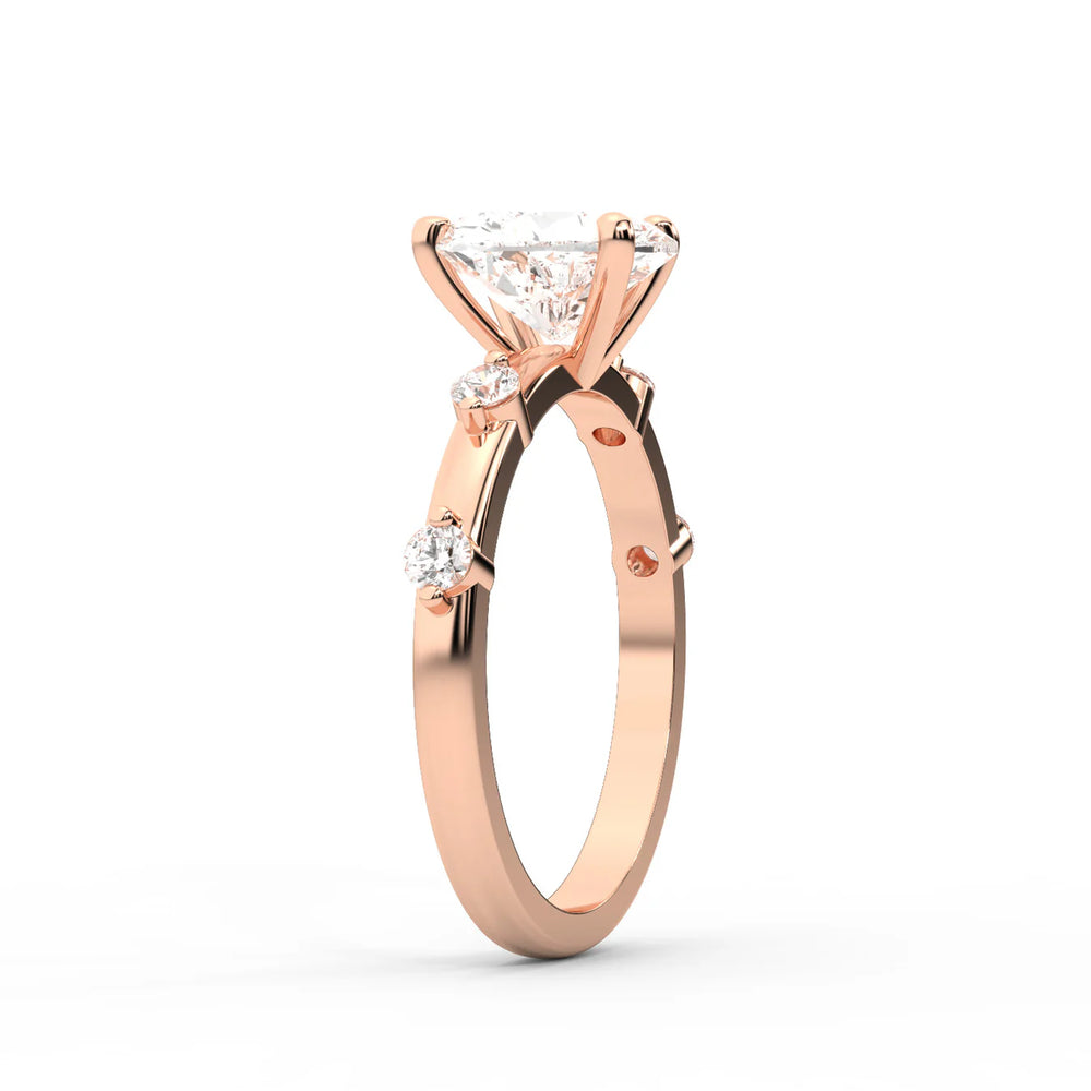 Elena Radiance Oval Diamond Engagement Ring