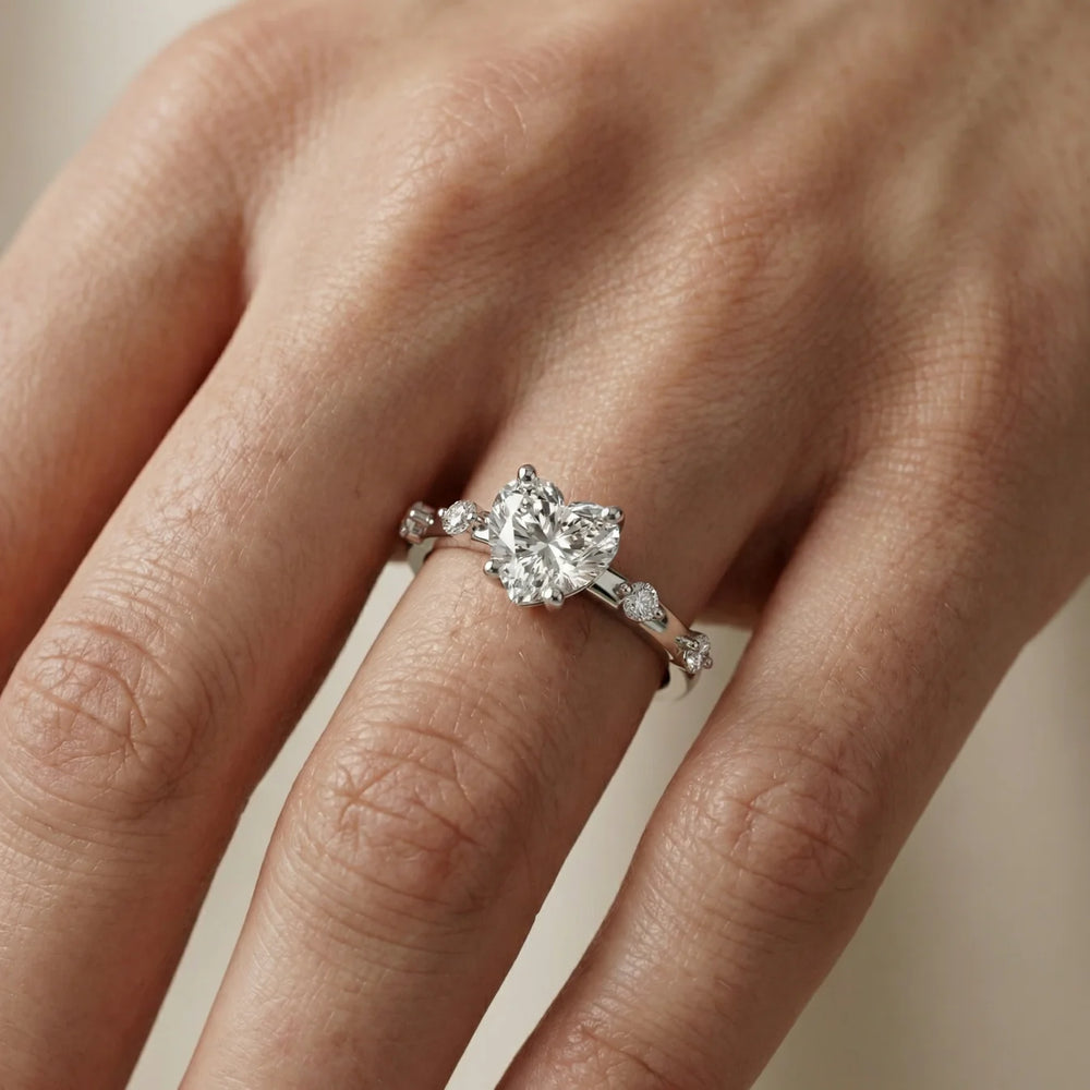 Elena Radiance Oval Diamond Engagement Ring