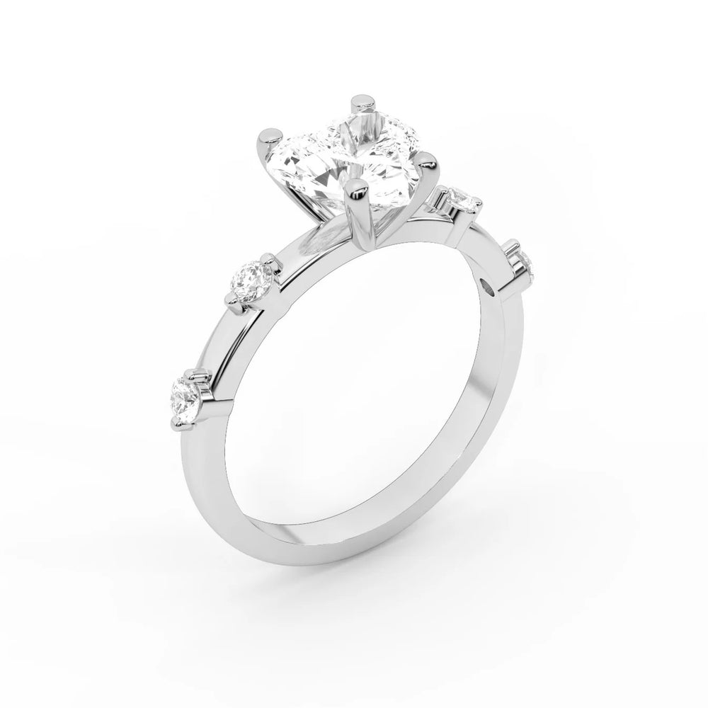 Elena Radiance Oval Diamond Engagement Ring