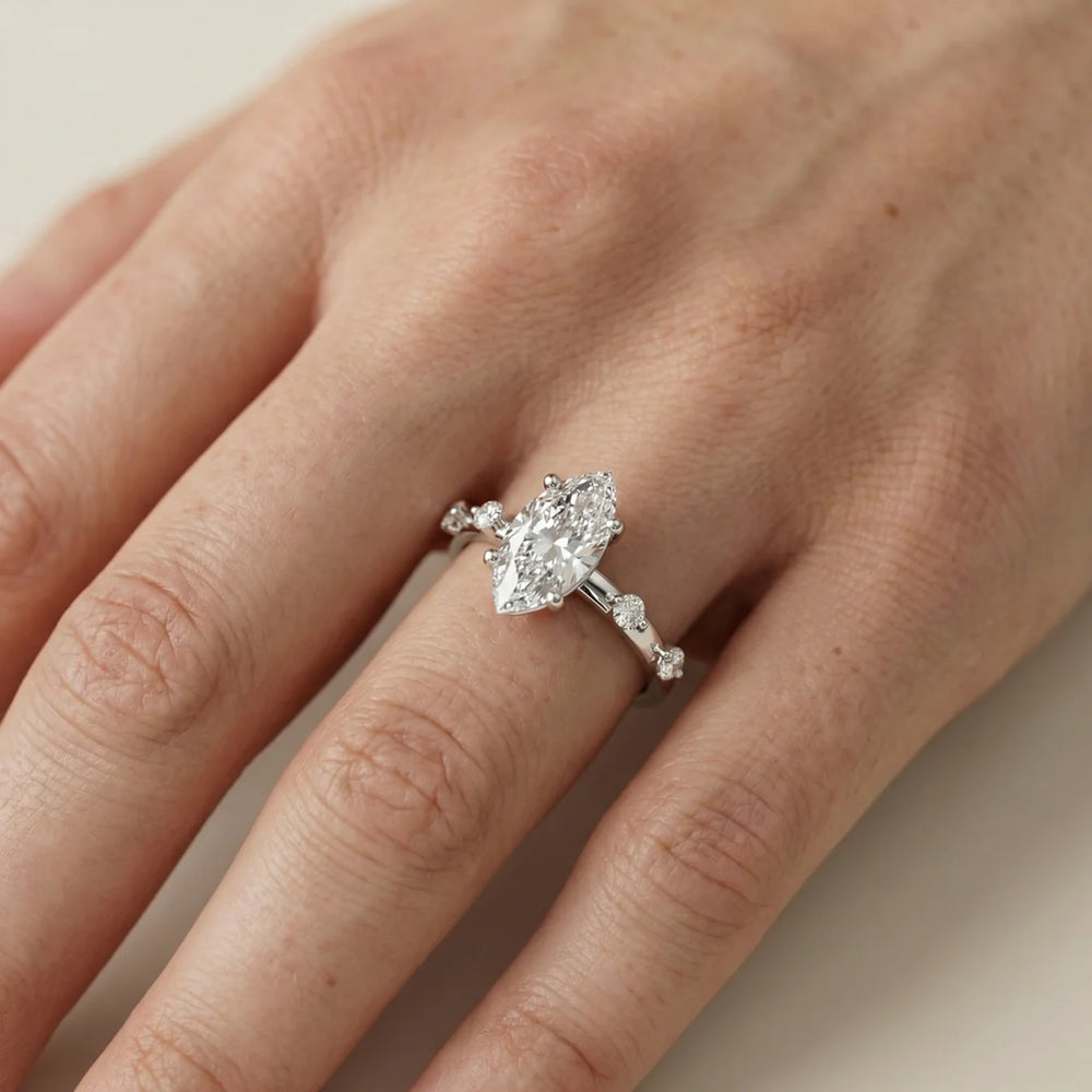 Elena Radiance Oval Diamond Engagement Ring