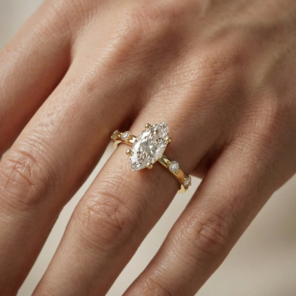 Elena Radiance Oval Diamond Engagement Ring