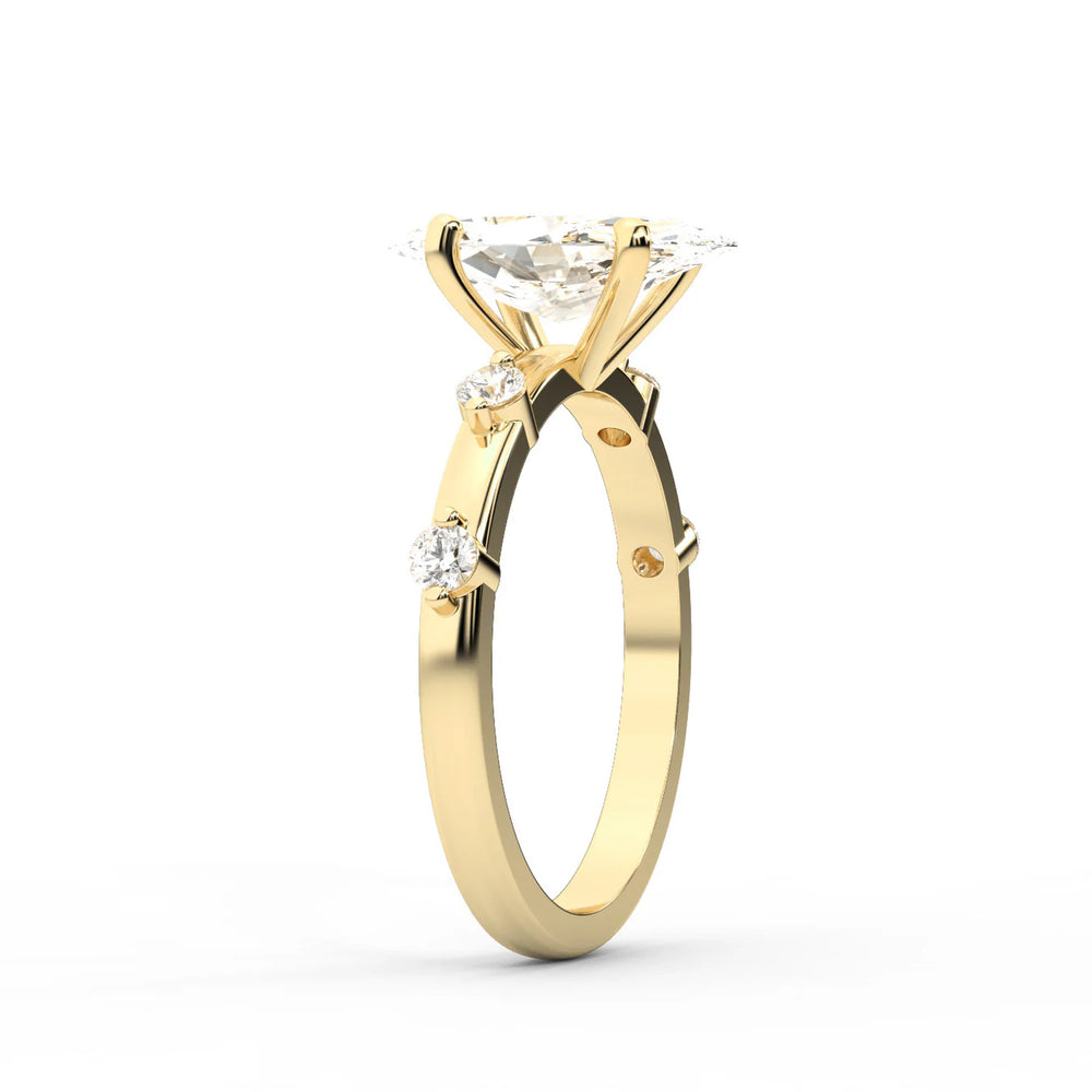 Elena Radiance Oval Diamond Engagement Ring
