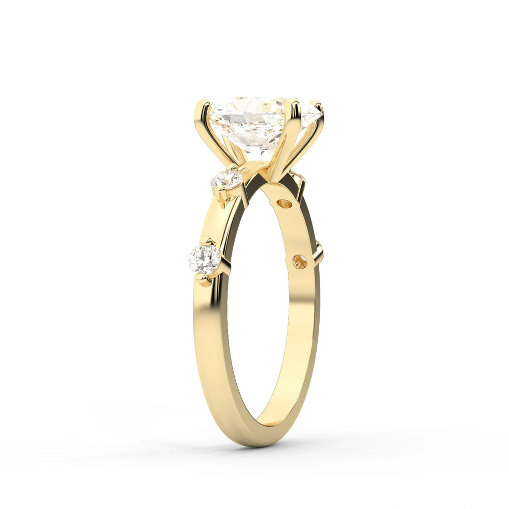 Elena Radiance Oval Diamond Engagement Ring