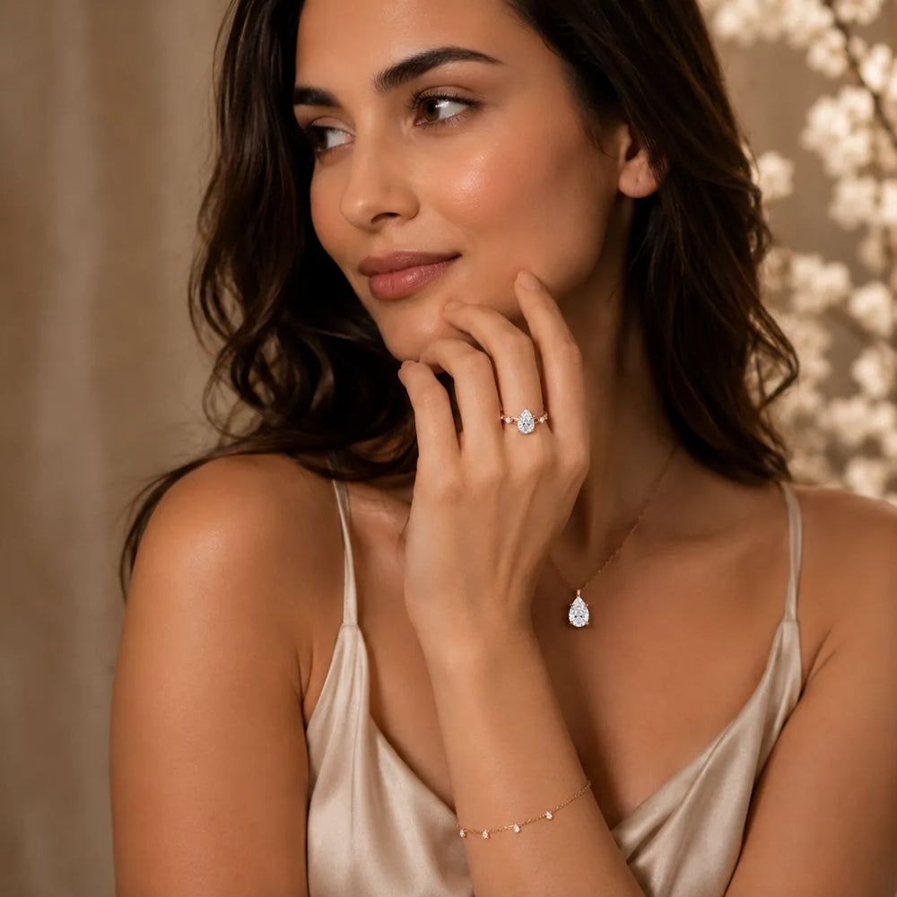 Elena Radiance Oval Diamond Engagement Ring