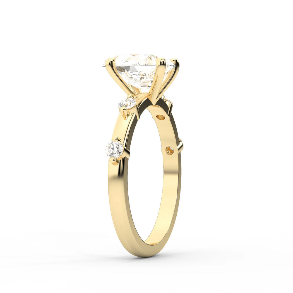 Elena Radiance Oval Diamond Engagement Ring