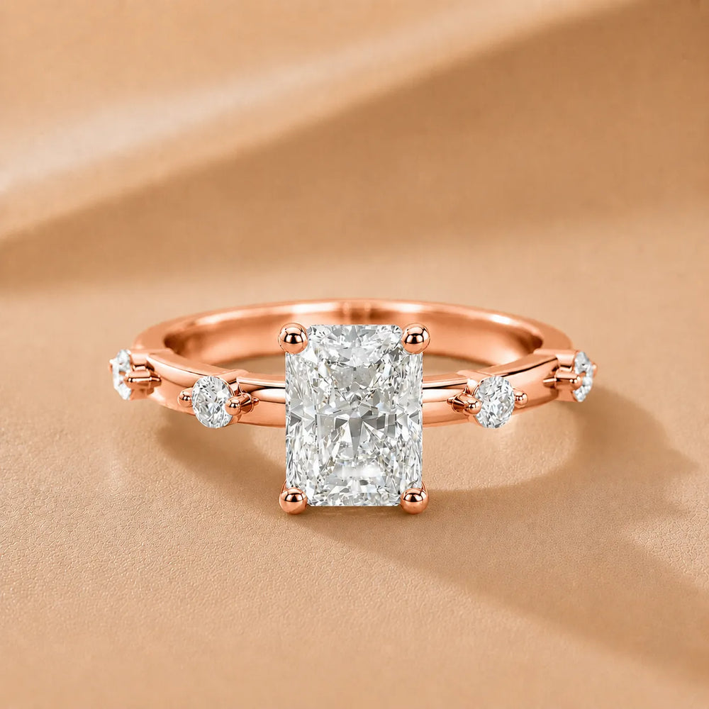 Elena Radiance Oval Diamond Engagement Ring